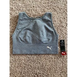 Puma Gray Crop Top/Sports Bra